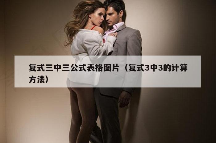 复式三中三公式表格图片（复式3中3的计算方法）