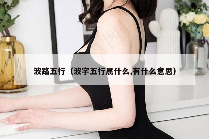 波路五行（波字五行属什么,有什么意思）